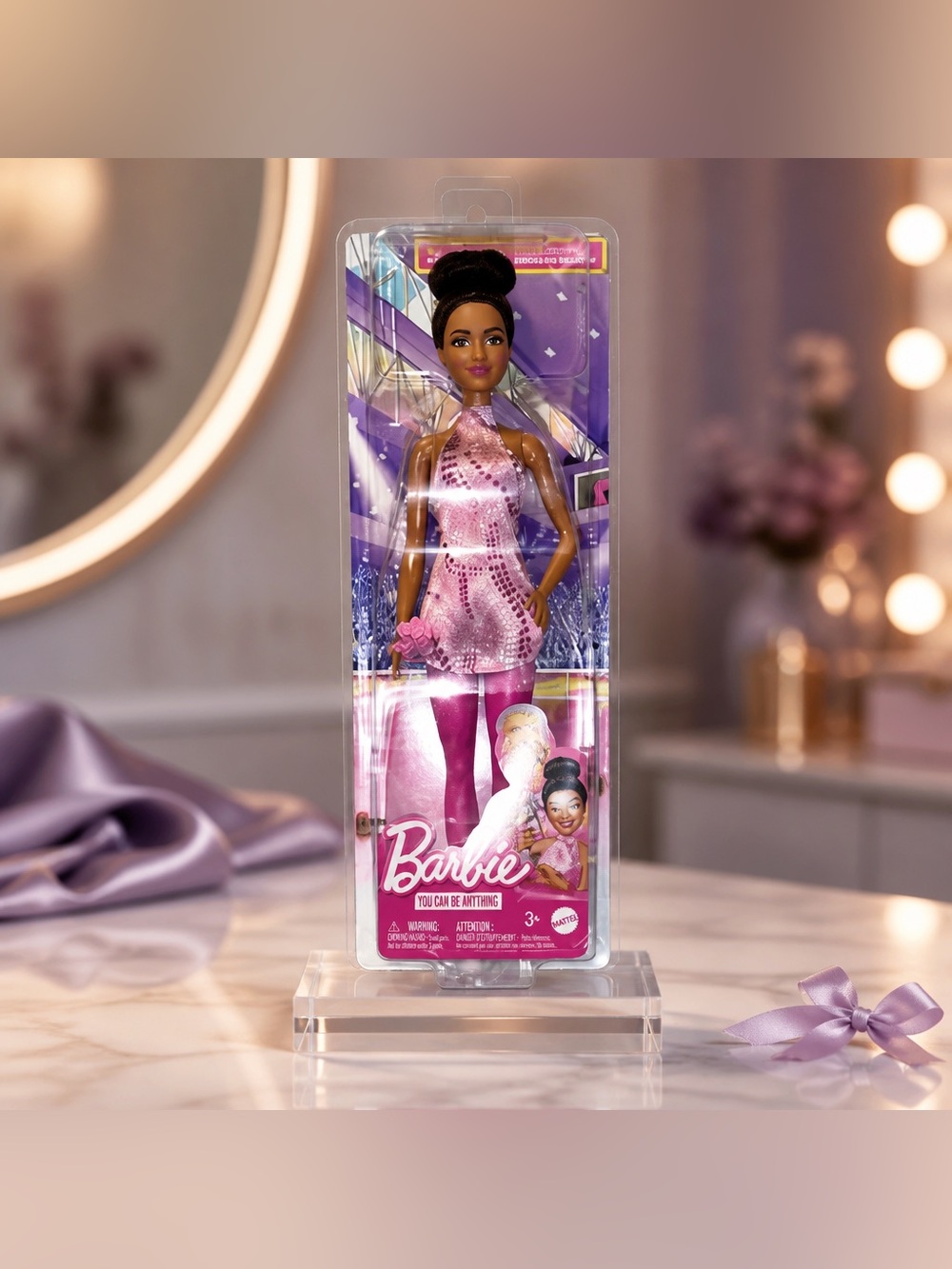 Barbie Figure Skater Doll HRG37 From You Can Be Anything Series